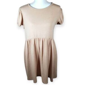 FOREVER 21 TAN DRESS SZ.L GUC.